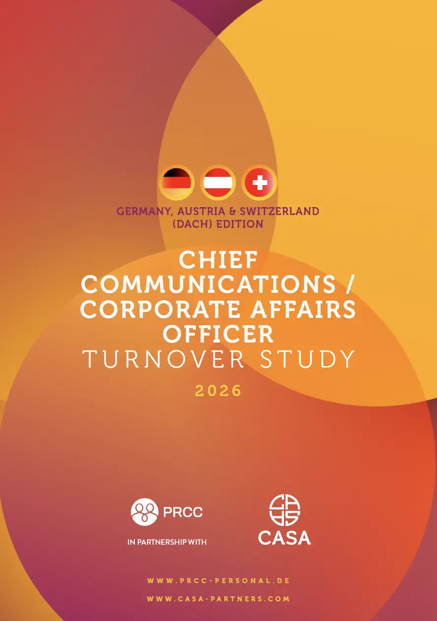 CASA Chief communications - corporate affairs officer turnover study DACH