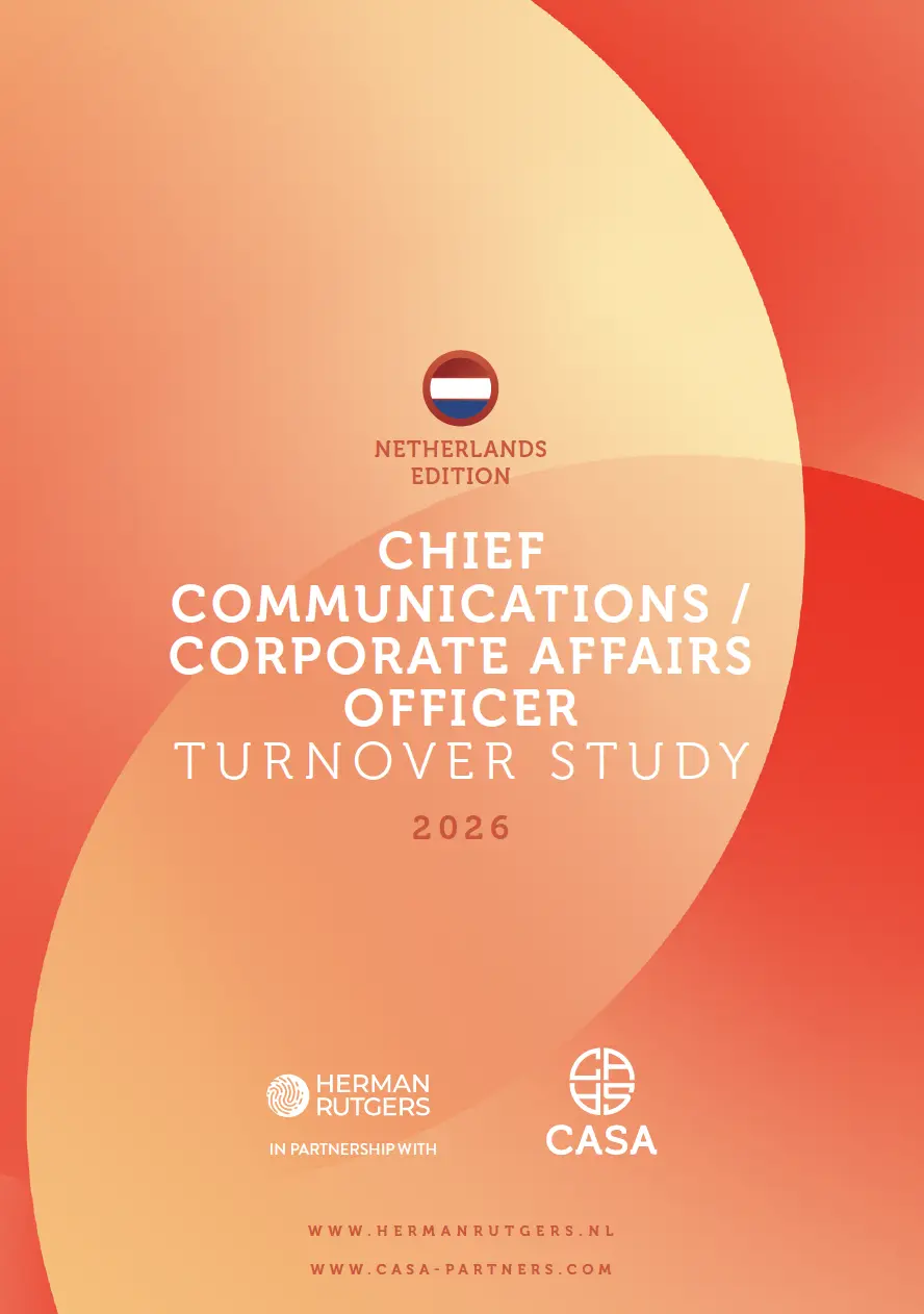 CASA Chief communications - corporate affairs officer turnover study Netherlands