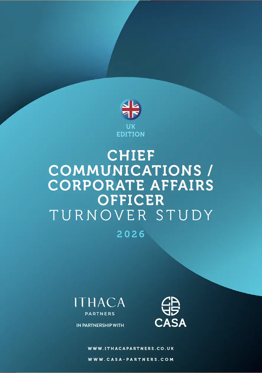 CASA Chief communications - corporate affairs officer turnover study UK